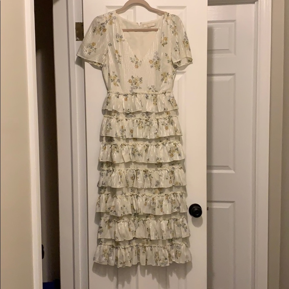 Wayf Floral tiered dress